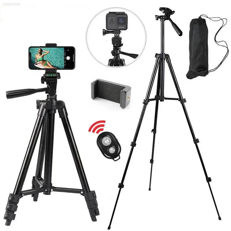 Phone Tripod For Video Recording With Bluetooth Remote - Estalios
