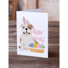 Piebald English Bulldog Easter Greeting Cards Pack of 8 for Personalized Wishes - Estalios