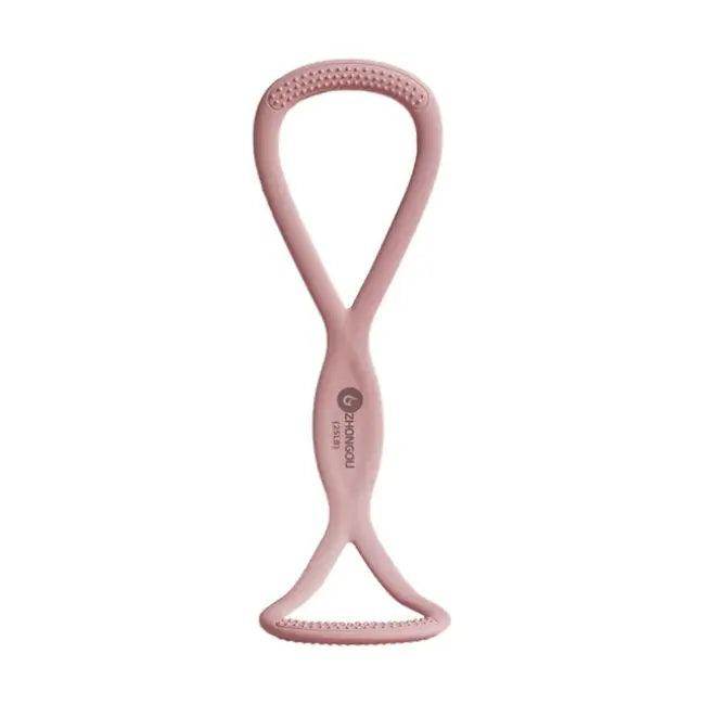 Pink 8-Shaped Resistance Band for Strength and Stretching - Estalios