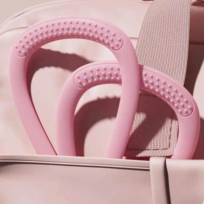 Pink 8-Shaped Resistance Band for Strength and Stretching - Estalios