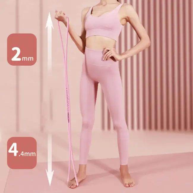 Pink 8-Shaped Resistance Band for Strength and Stretching - Estalios