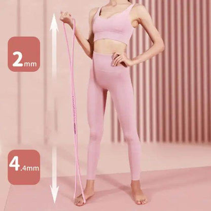 Pink 8-Shaped Resistance Band for Strength and Stretching - Estalios
