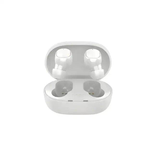 Stylish Pink and Black Wireless Earbuds with Charging Case - Estalios
