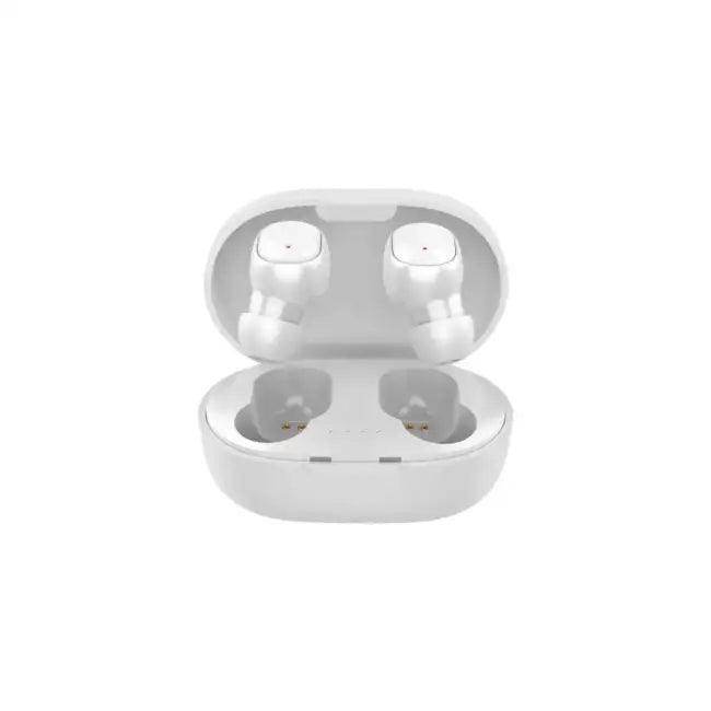 Stylish Pink and Black Wireless Earbuds with Charging Case - Estalios