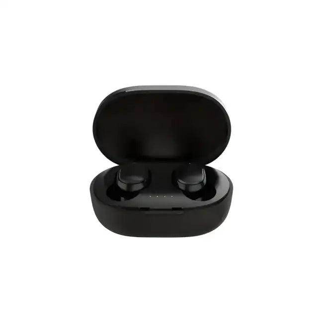 Stylish Pink and Black Wireless Earbuds with Charging Case - Estalios