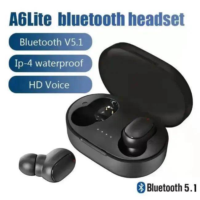 Stylish Pink and Black Wireless Earbuds with Charging Case - Estalios