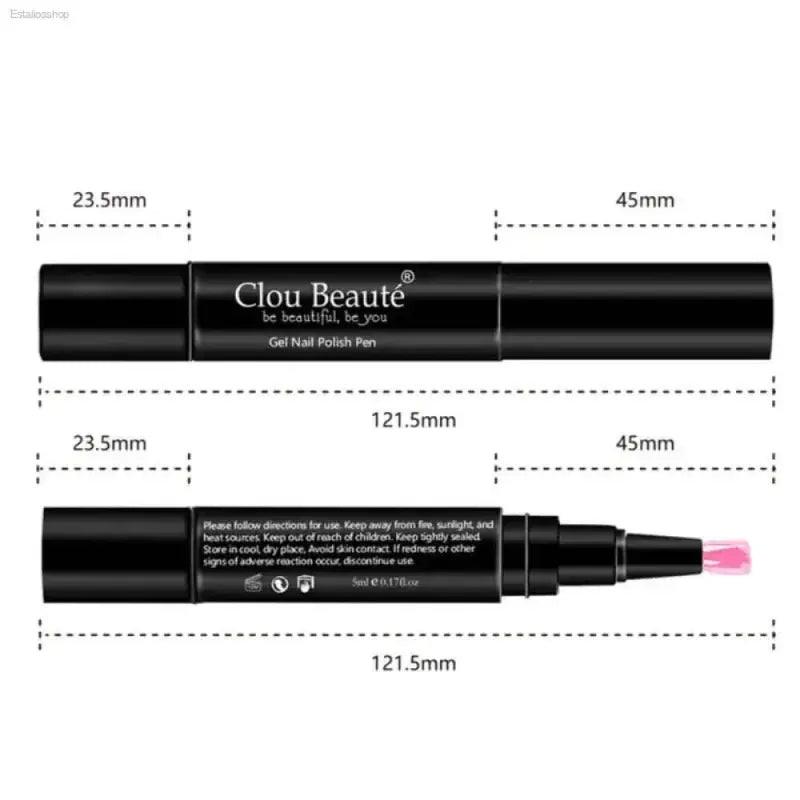 Pink Gel Nail Polish Pen for Effortless Salon Nails - Estalios