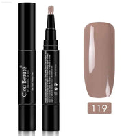 Gel Nail Polish Pen - UV Soak Off Hybrid Pure Color Base & Top Coat for Effortless Manicure - Estalios