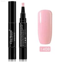 Gel Nail Polish Pen - UV Soak Off Hybrid Pure Color Base & Top Coat for Effortless Manicure - Estalios
