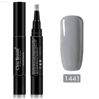 Gel Nail Polish Pen - UV Soak Off Hybrid Pure Color Base & Top Coat for Effortless Manicure - Estalios