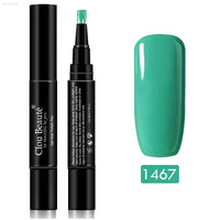 Gel Nail Polish Pen - UV Soak Off Hybrid Pure Color Base & Top Coat for Effortless Manicure - Estalios