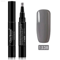 Gel Nail Polish Pen - UV Soak Off Hybrid Pure Color Base & Top Coat for Effortless Manicure - Estalios