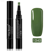 Gel Nail Polish Pen - UV Soak Off Hybrid Pure Color Base & Top Coat for Effortless Manicure - Estalios