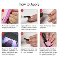 Pink Gel Nail Polish Pen for Effortless Salon Nails