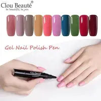 Pink Gel Nail Polish Pen for Effortless Salon Nails
