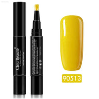 Gel Nail Polish Pen - UV Soak Off Hybrid Pure Color Base & Top Coat for Effortless Manicure - Estalios