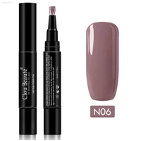 Gel Nail Polish Pen - UV Soak Off Hybrid Pure Color Base & Top Coat for Effortless Manicure - Estalios