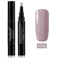 Gel Nail Polish Pen - UV Soak Off Hybrid Pure Color Base & Top Coat for Effortless Manicure - Estalios