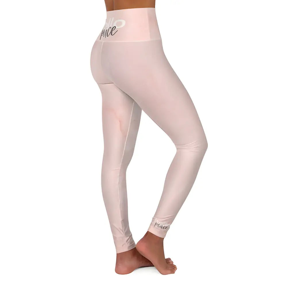 Light pink Pink Peach Marble Yoga Leggings perfect for fitness legging yoga sessions