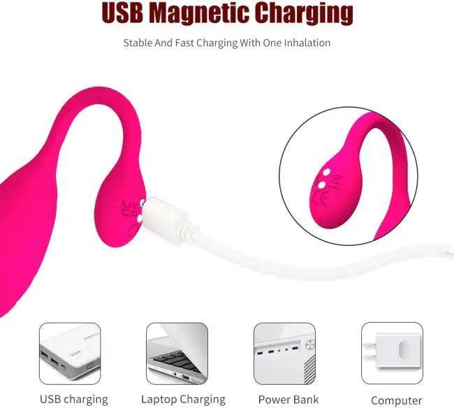 Pink Remote Control Vibrator with App for Ultimate Pleasure - Estalios