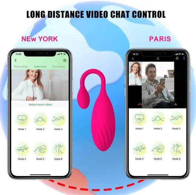 Pink Remote Control Vibrator with App for Ultimate Pleasure - Estalios