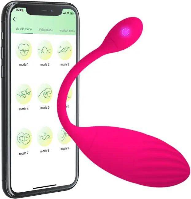 Pink Remote Control Vibrator with App for Ultimate Pleasure - Estalios