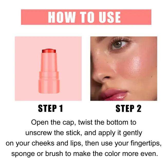 Glam Pink Water Jelly Tint Stick for Effortless Color - Estalios