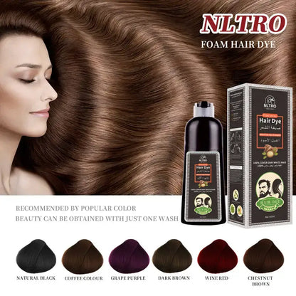 Foam hair dye from Plant Extract Hair Dye Black Shampoo for vibrant hair color