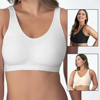 Unleash Invisible Support: The Seamless Black Bra! Experience unparalleled comfort and a smooth silhouette with our Black Seamless Bra. This bra is designed to disappear under - Estalios