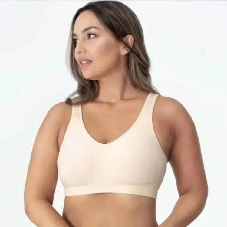 Unleash Invisible Support: The Seamless Black Bra! Experience unparalleled comfort and a smooth silhouette with our Black Seamless Bra. This bra is designed to disappear under - Estalios