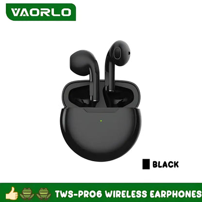 Black Pocket HiFi Stereo Wireless Earbuds with charging case for great sound on the go