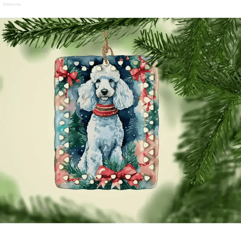 Poodle Power: your Dream Dog Ornament Awaits **poodle Perfection: Customize your Christmas Dream Dog Ornament** Celebrate your Furry Friend - Estalios