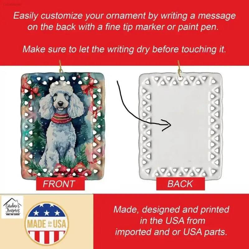 Poodle Power: your Dream Dog Ornament Awaits **poodle Perfection: Customize your Christmas Dream Dog Ornament** Celebrate your Furry Friend - Estalios