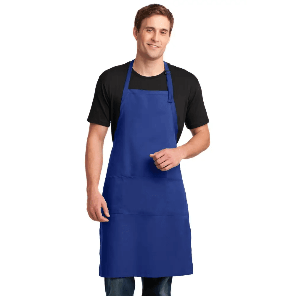 Port Authority Easy Care Extra Long Bib Apron with Stain Release A700 for Ultimate Protection - Estalios
