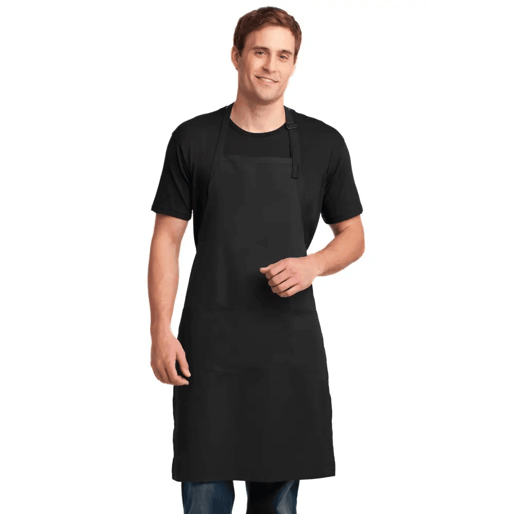 Port Authority Easy Care Extra Long Bib Apron with Stain Release A700 for Ultimate Protection - Estalios
