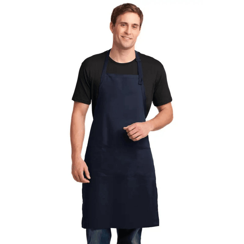 Port Authority Easy Care Extra Long Bib Apron with Stain Release A700 for Ultimate Protection - Estalios