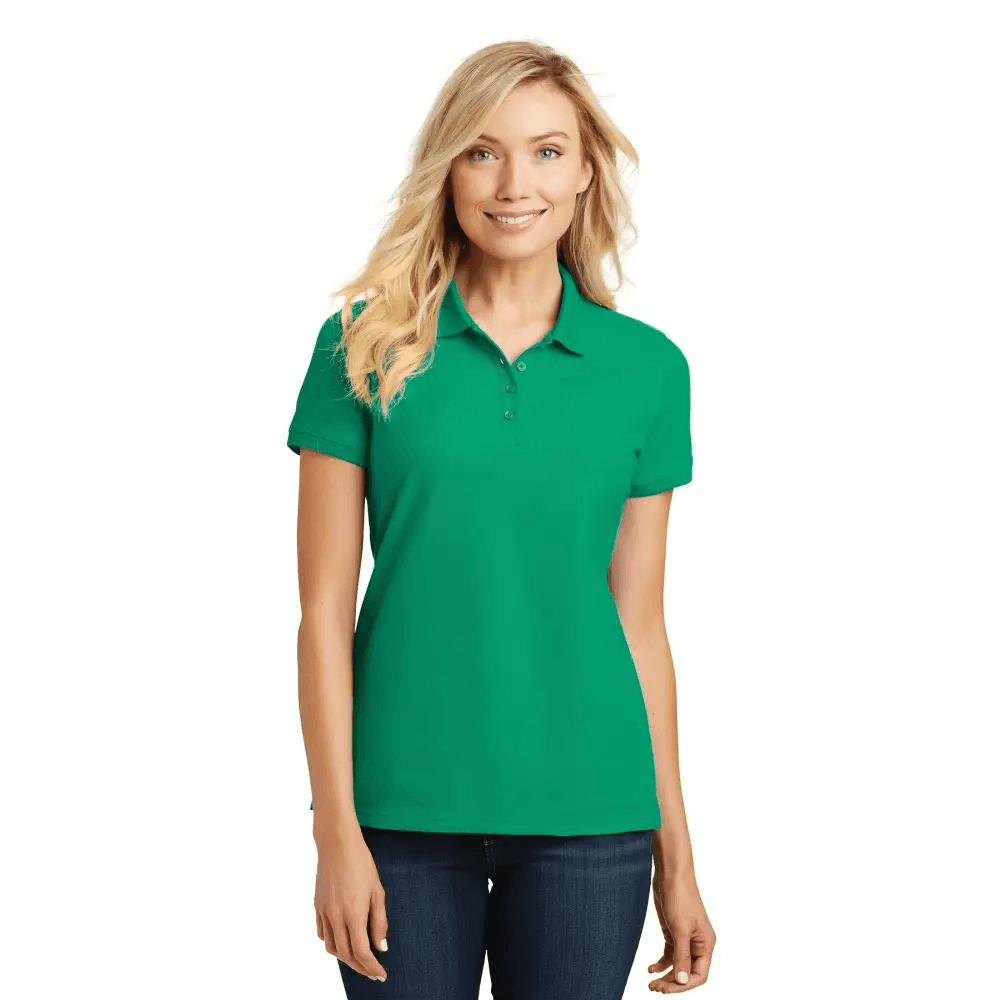 Polo Power: Port Authority Ladies Core Collection! Product Description: Elevate your Wardrobe with our Essential Ladies Polo Shirts, Designed for Ultimate Comfort and Style - Estalios