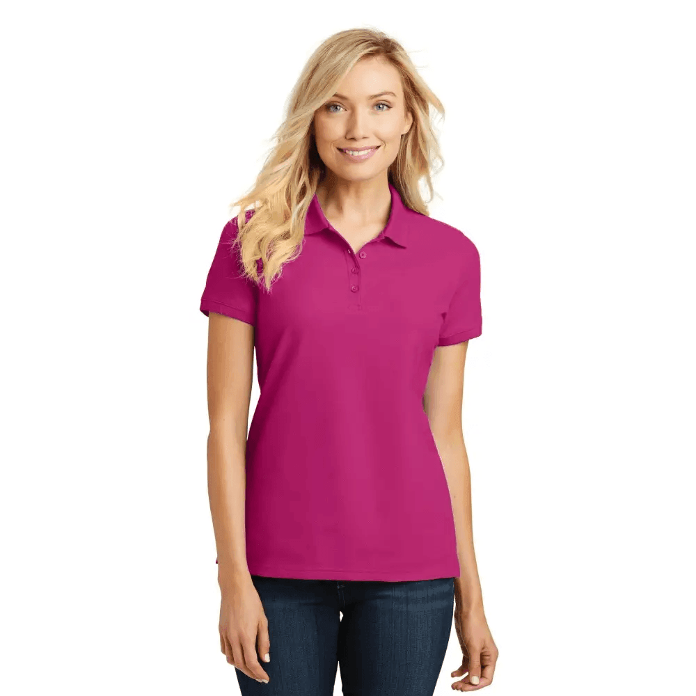 Polo Power: Port Authority Ladies Core Collection! Product Description: Elevate your Wardrobe with our Essential Ladies Polo Shirts, Designed for Ultimate Comfort and Style - Estalios