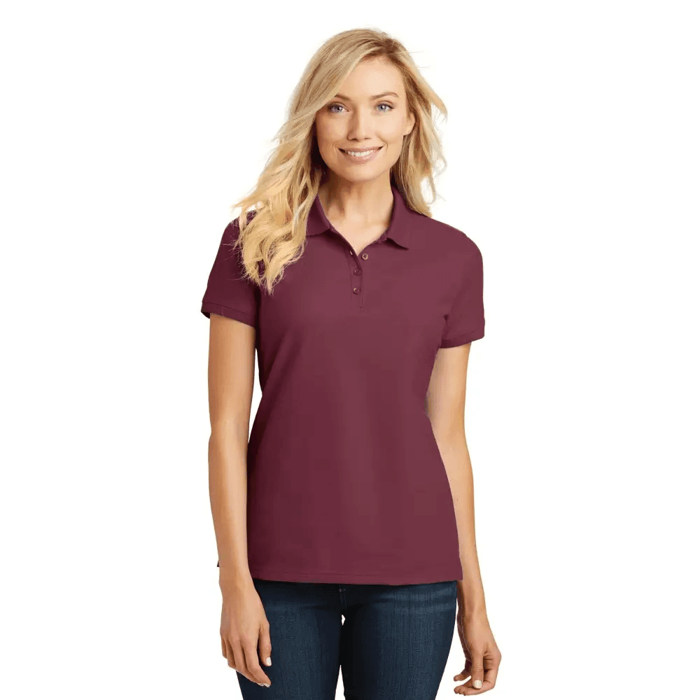Polo Power: Port Authority Ladies Core Collection! Product Description: Elevate your Wardrobe with our Essential Ladies Polo Shirts, Designed for Ultimate Comfort and Style - Estalios