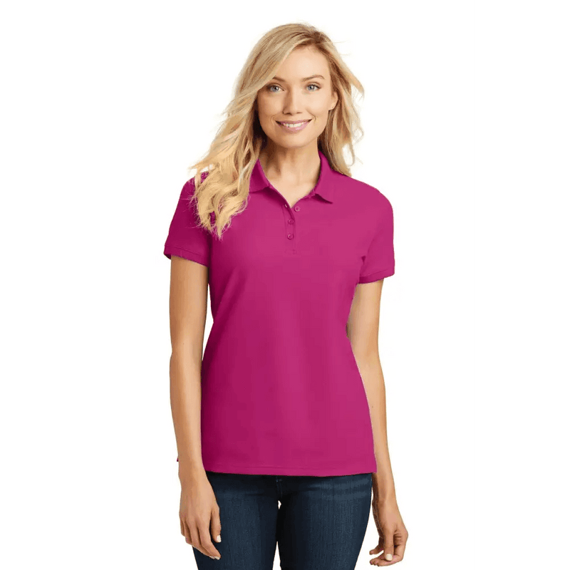 Polo Power: Port Authority Ladies Core Collection! Product Description: Elevate your Wardrobe with our Essential Ladies Polo Shirts, Designed for Ultimate Comfort and Style - Estalios