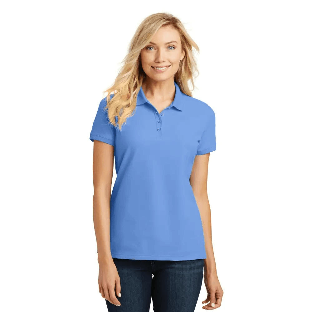 Polo Power: Port Authority Ladies Core Collection! Product Description: Elevate your Wardrobe with our Essential Ladies Polo Shirts, Designed for Ultimate Comfort and Style - Estalios