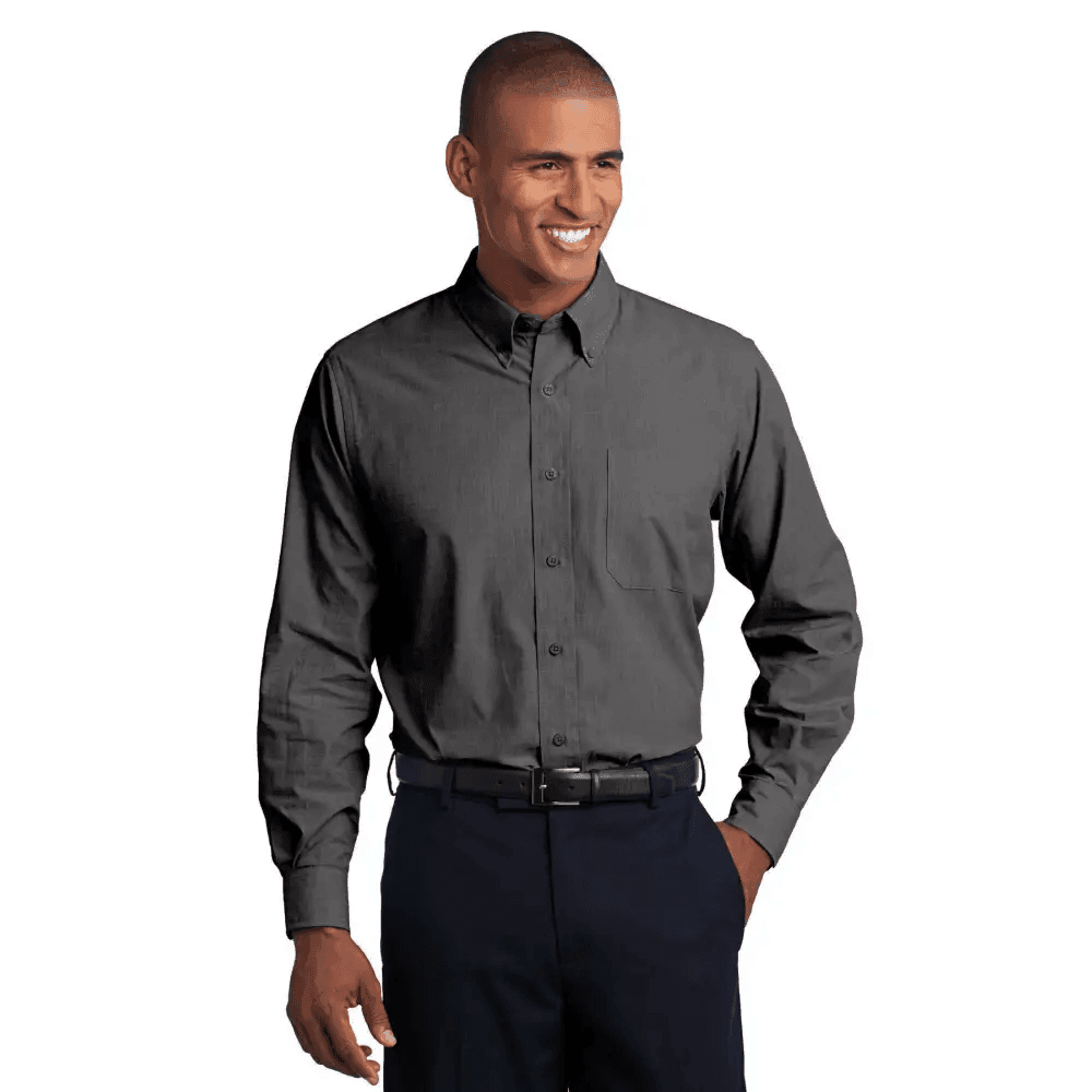 Port Authority Tall Crosshatch Easy Care Shirt TLS640 - Wrinkle Resistant Elegance - Estalios