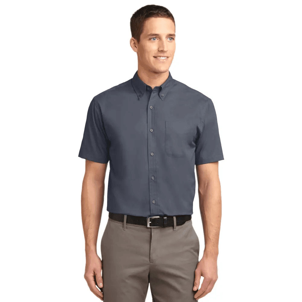 Port Authority Tall Short Sleeve Easy Care Shirt TLS508 - Wrinkle Resistant Comfort - Estalios