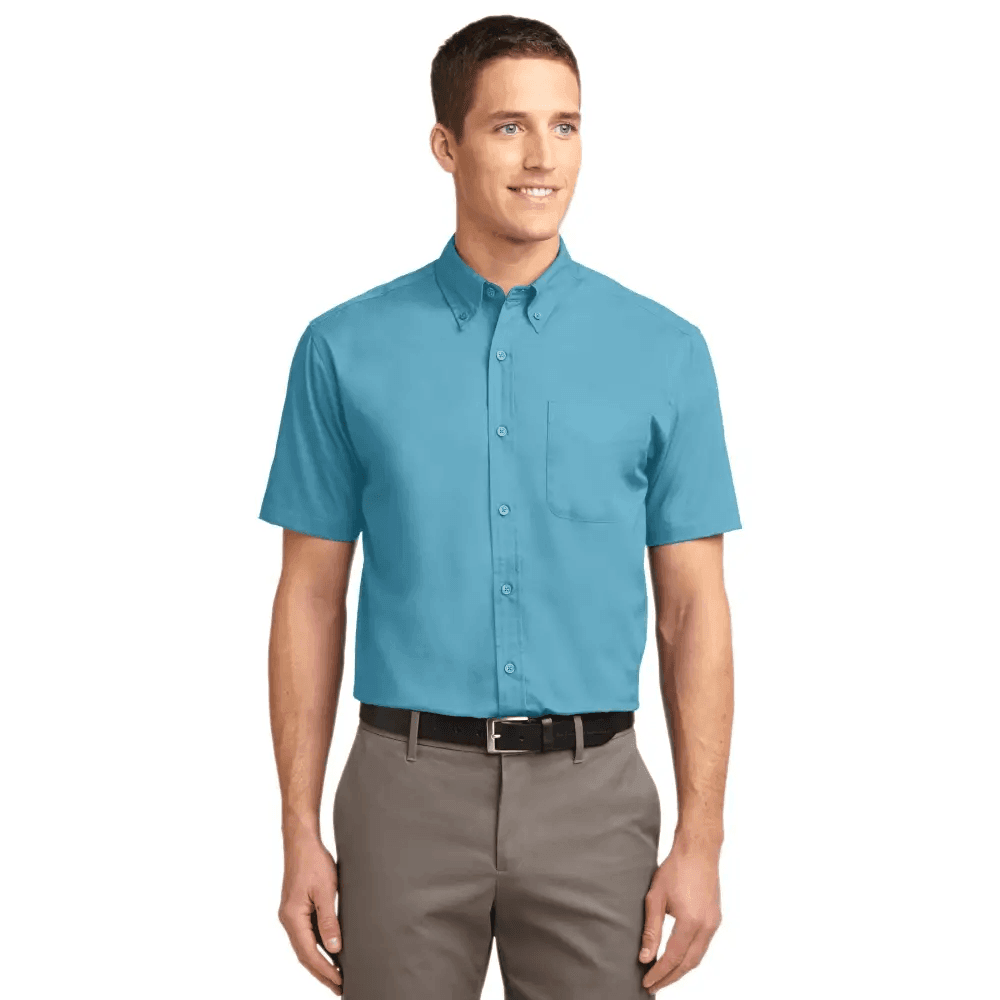Port Authority Tall Short Sleeve Easy Care Shirt TLS508 - Wrinkle Resistant Comfort - Estalios