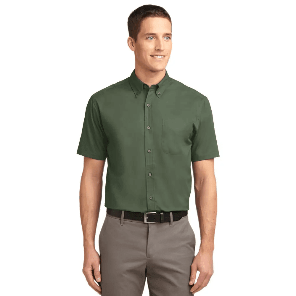 Port Authority Tall Short Sleeve Easy Care Shirt TLS508 - Wrinkle Resistant Comfort - Estalios