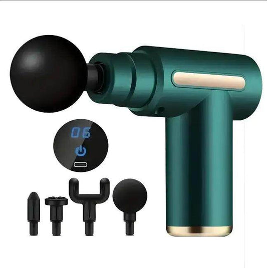 Portable Black Massage Gun with Digital Display Benefits - Estalios