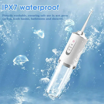 Waterproof dental water flosser for Portable Cordless Teeth cleaning on-the-go