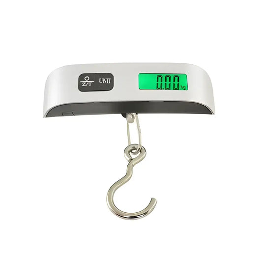 Portable Digital Luggage Scale 110lb with hook and LCD display for easy weighing