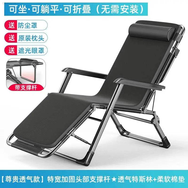 Portable Folding Bed Single Bed For Home Simple Noon Break Bed Multifunctional Recliner Office Adult Nap Camp Bed - Estalios