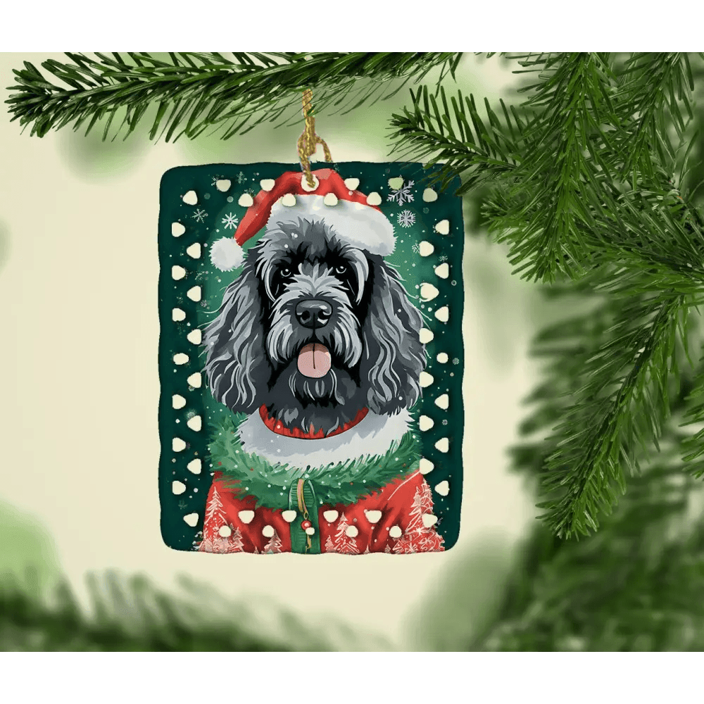 Portuguese Water Dog Christmas Ornament for Personalized Holiday Decor - Estalios
